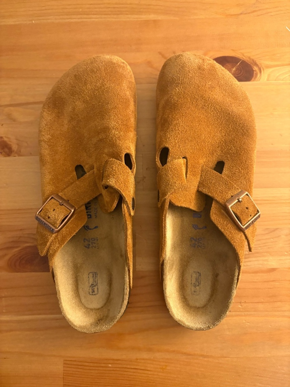 Birkenstock Boston Soft Footbed, Mink. Hardly worn